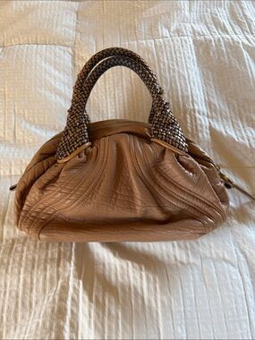 FENDI Spy Baby Vintage Nappa Leather Top Handle